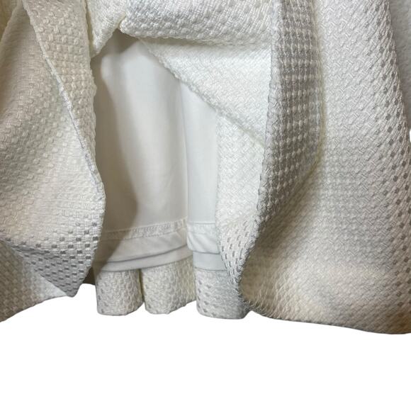 Bebe Crochet Fit and Flare White Mini Dress, size XS - Picture 4 of 5